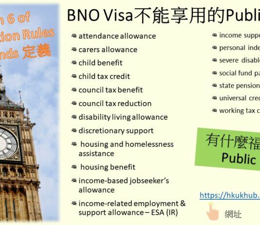 BNO Visa移民資訊 - 什麼是UK Public Funds?